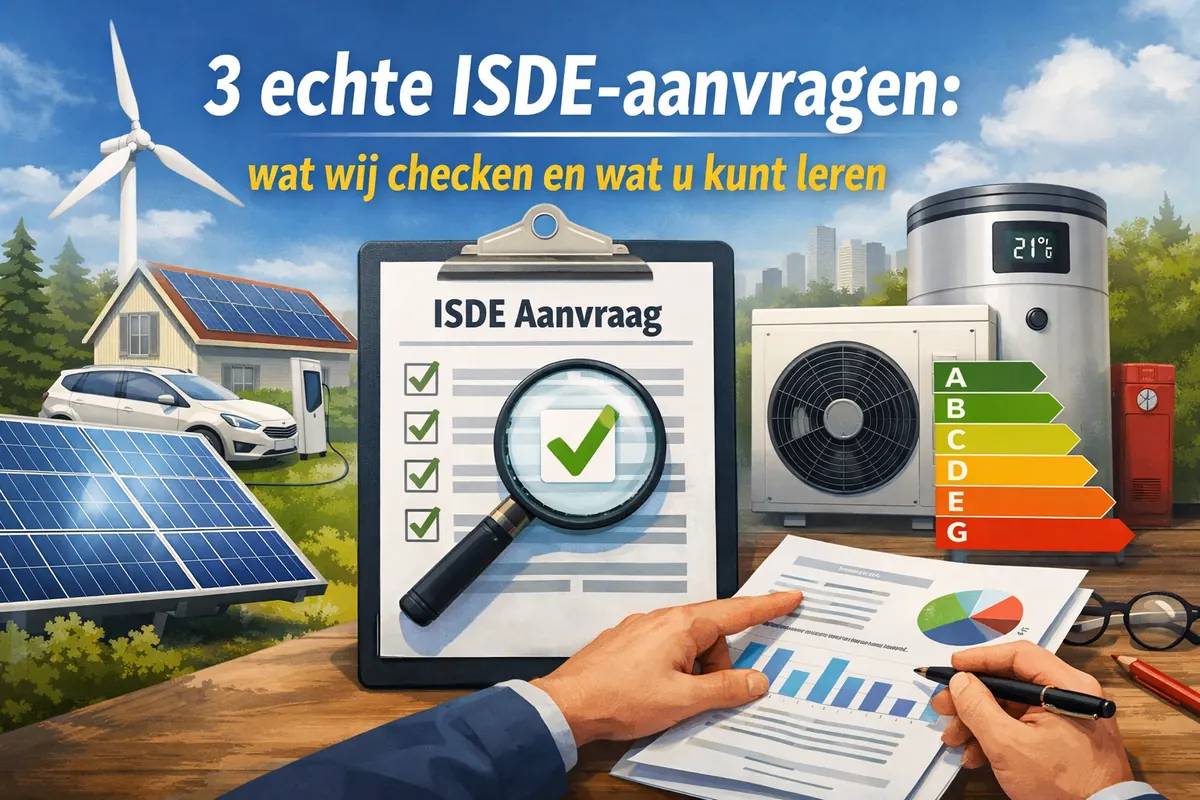3 echte ISDE-aanvragen: wat wij checken en wat u kunt leren